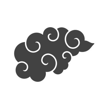 Beyaz arkaplanda izole edilmiş Çin ipucu simgesi vektörü