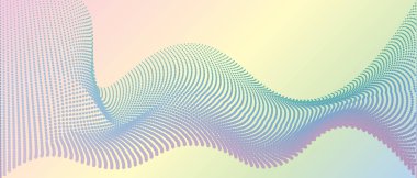 canlı noktalı soyut dalga vektör çizimi modern ve dinamik tasarım arka planı