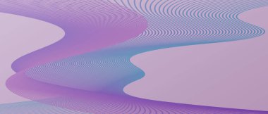 Soyut dalga vektör çizgileri gradyan arkaplan ile görsel olarak çekici