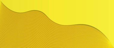 canlı ve dinamik soyut dalga vektör çizimi düz sarı dalga katı sarı arkaplan
