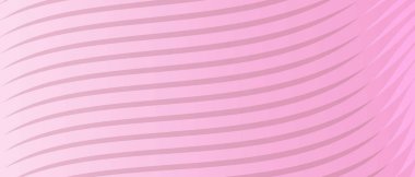 ince dalgalı çizgiler vektör illüstrasyonuna sahip pembe eğimli arkaplan