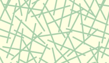 Nane yeşili soyut geometrik çizgi vektör illüstrasyonuna yapışır