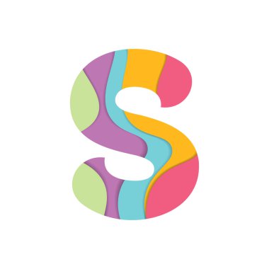 Katman Şekilli Yaratıcı S Alfabesi
