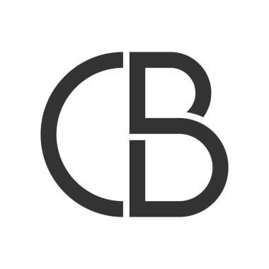 CB ya da CPB ya da CPB harfleri temiz, çağdaş bir şekilde iç içe geçmiş logo.