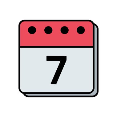 Takvim günü ikon vektör illüstrasyonu