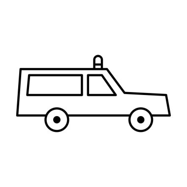 siren tasarımı vektör çizimi içeren çizgi simgesi simgesi