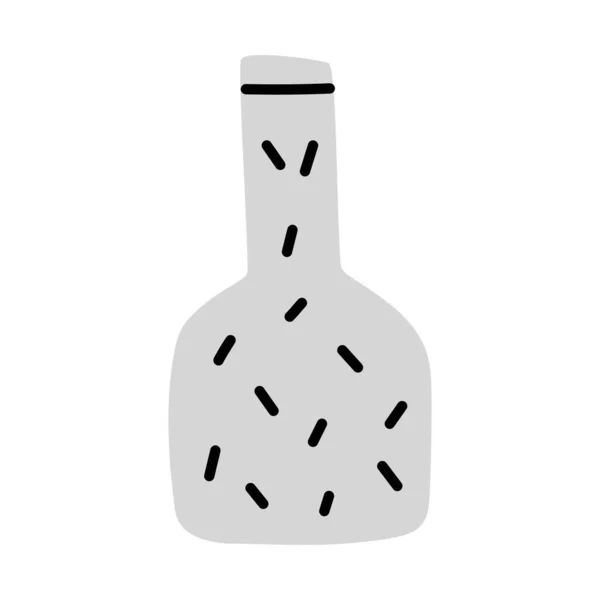 Modern Hand Drawn Ceramic Vase Simple Vector Illustration — Stock Vector