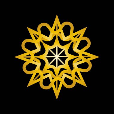 Noel 'de altın kar taneleri siyah arka planda