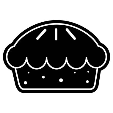 Pasta, pasta logosu tasarımı. Minimalist tarzda. Fast food ikonu. Vektör illüstrasyonu.