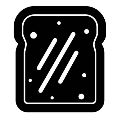 Ekmek, çörek, ekmek, fırın logosu tasarımı minimalist tarzda. Fast food ikonu. Vektör illüstrasyonu.