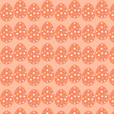 Paskalya yumurtaları sade ve pürüzsüz. Paskalya yumurtaları, Paskalya sembolü, dekoratif vektör elementleri..