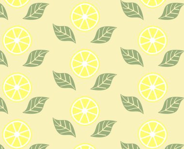 Limonlu limonlu yaz vektörü..