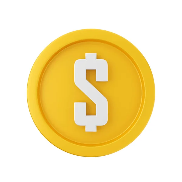 お金コインのアイコン 金コイン ベクトル アイコン白背景に分離された Web デザインのための等尺性 — ストック写真
