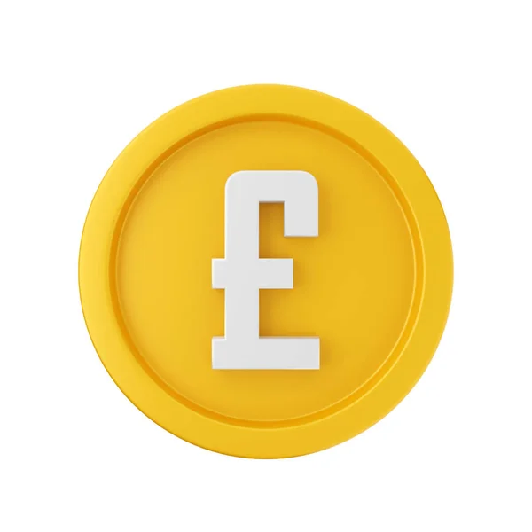 Gold Coin Icon Shadow — Stock Photo, Image