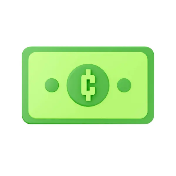 Icona Della Valuta Dollaro Verde — Foto Stock