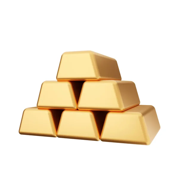 stock image stack of gold bars isolated on white background 