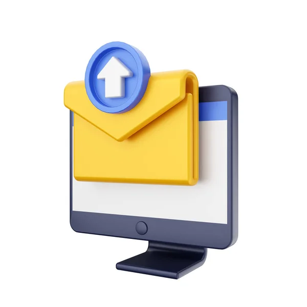 Render Email Icon Envelope — Stock Photo, Image