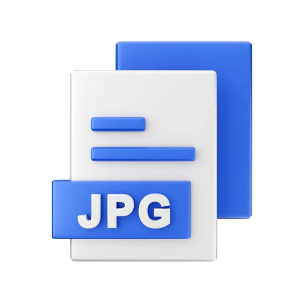 Icona Del File Jpg Stile Isometrico — Foto Stock