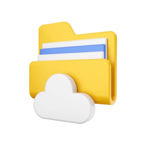 Renderizza Concetto Cloud Storage — Foto Stock