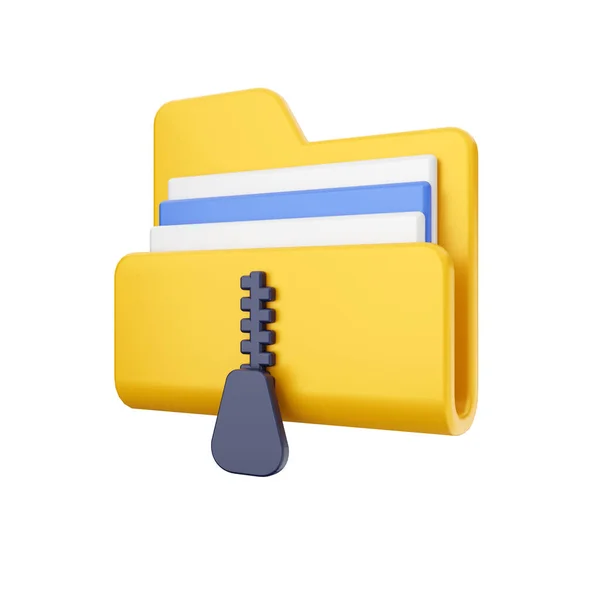 Folder Hard Drive Folder Render — Stock Photo, Image