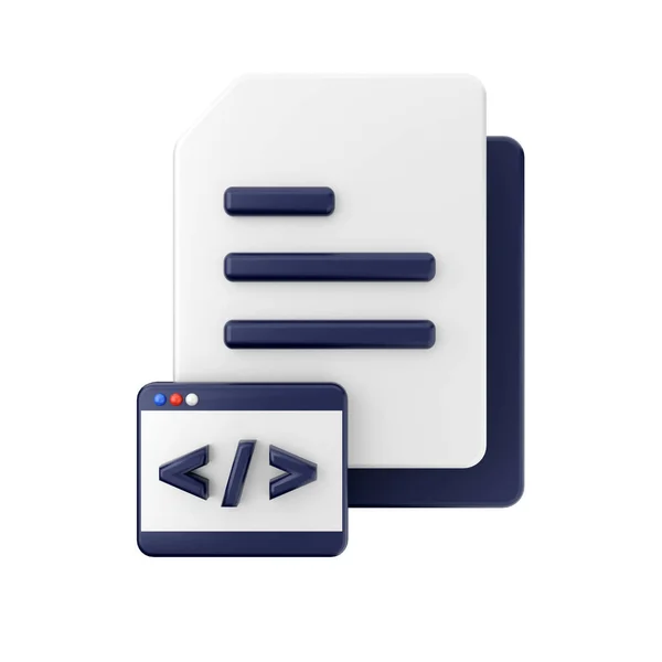 Render Notebook Blue Push Pin Icon — Stock Photo, Image