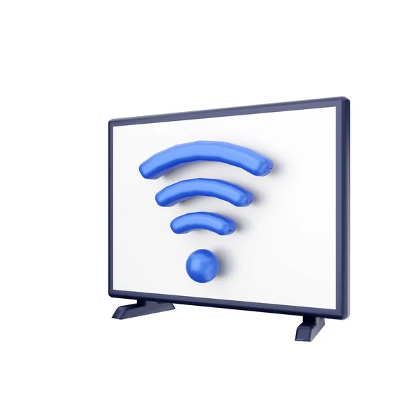 Illustration Wireless Internet Icon White Background — Stock Photo, Image