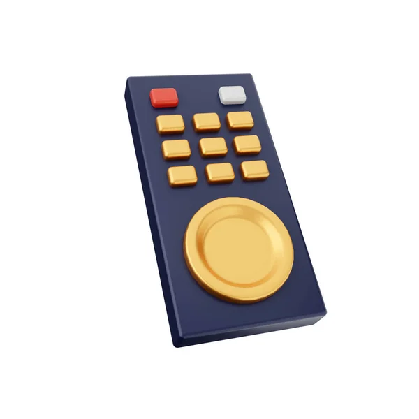 Rendering Remote Control Isolated White Background High Resolution — Stock Photo, Image