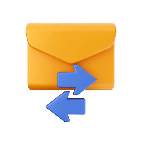 電子メールのシンボルと封筒 — ストック写真