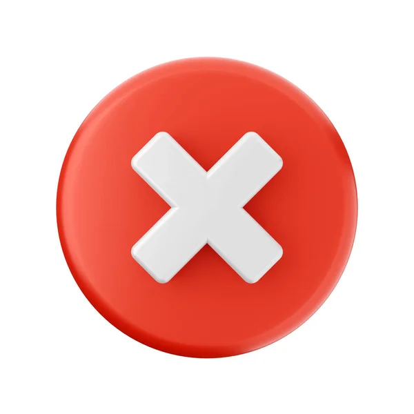 Botón Rojo Sin Signo — Foto de Stock