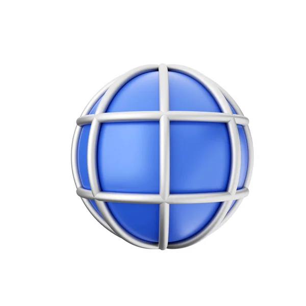 Globe Icon White Background — Stock Photo, Image