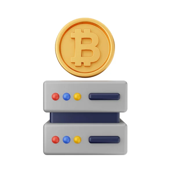 Χρυσό Bitcoin Και Κρυπτονόμισμα Blockchain — Φωτογραφία Αρχείου