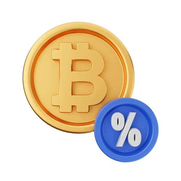 Arany Bitcoin Szimbólum — Stock Fotó