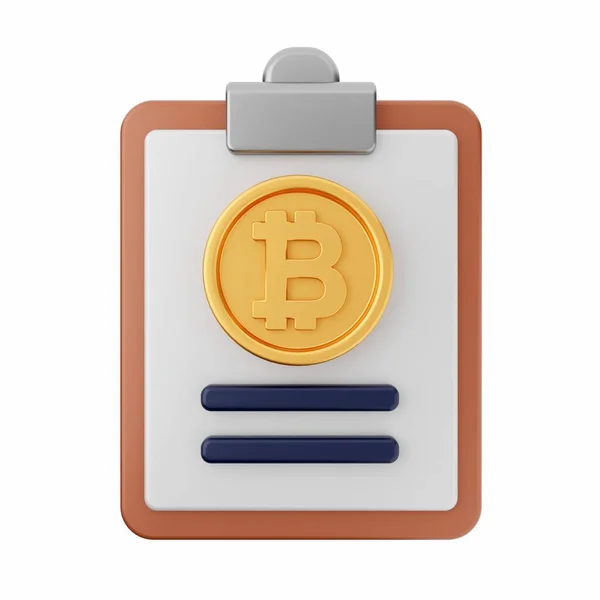Bitcoin Εικονίδιο Νόμισμα Κρυπτογράφησης Στυλ Κινουμένων Σχεδίων — Φωτογραφία Αρχείου