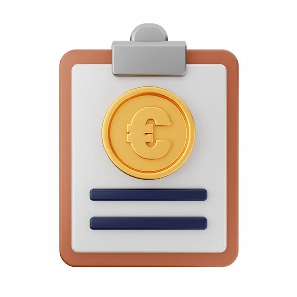 Rendering Gold Coin Icon — Stock Photo, Image