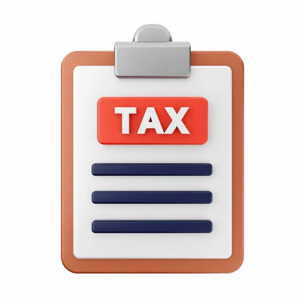Tax Vector Icon Isometric Illustration Isolated White Background Web Web — Stock Photo, Image
