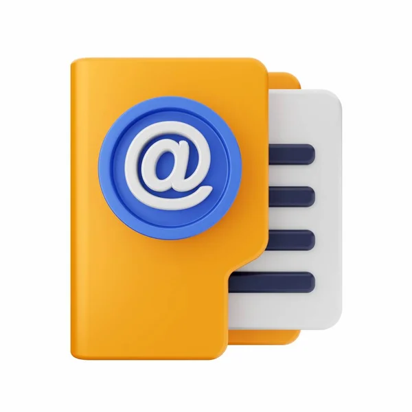 Email Modrým Push Pin Izolované Bílém Ilustrace — Stock fotografie