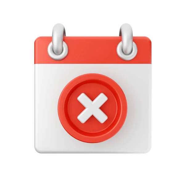 White Red Button Exclamation Mark — Stock Photo, Image