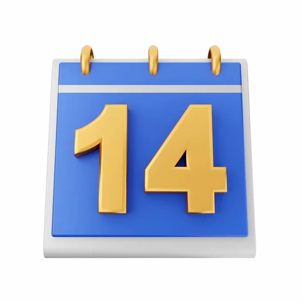 Calendar Blue Icon — Stock Photo, Image