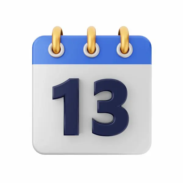 Calendar Icon Isolated White Background Illustration — Stock Photo, Image