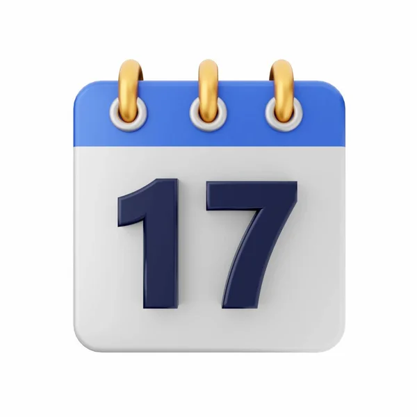 Calendario Icono Renderizado Representación —  Fotos de Stock