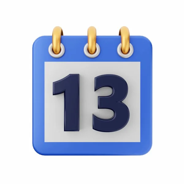 Calendar Icon Isolated White Background — Stock Photo, Image