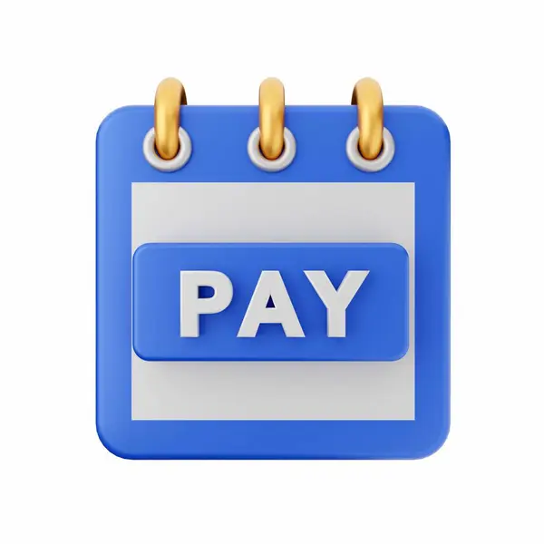 Tlačítko Pay Bílém Pozadí Vykreslování Digitální Kresba Pay Pay Pay — Stock fotografie