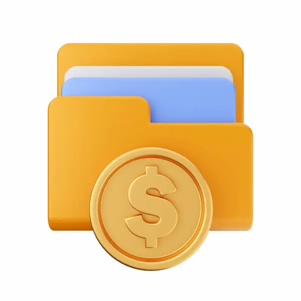 Izometrický Vektor Ilustrace Zlaté Mince Symbolem Dolaru Zlatou Mincí — Stock fotografie