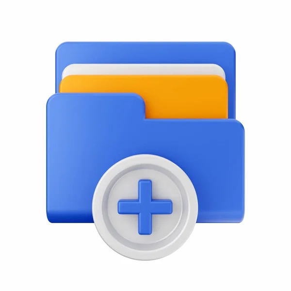 Ikona Wektora Izometrycznego Ikona Folderu Pliku Folder Plików Folderem — Zdjęcie stockowe