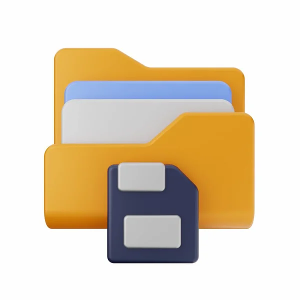 Folder Icon Isometric Style — Stock Photo, Image