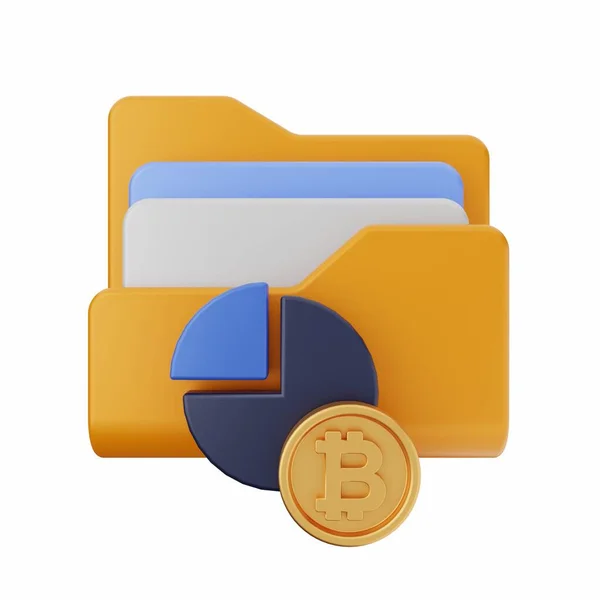 Háromszoros Renderelés Izometrikus Vektor Ábrázolása Hitelkártya Bitcoin Érmék Hitelkártyák Érme — Stock Fotó