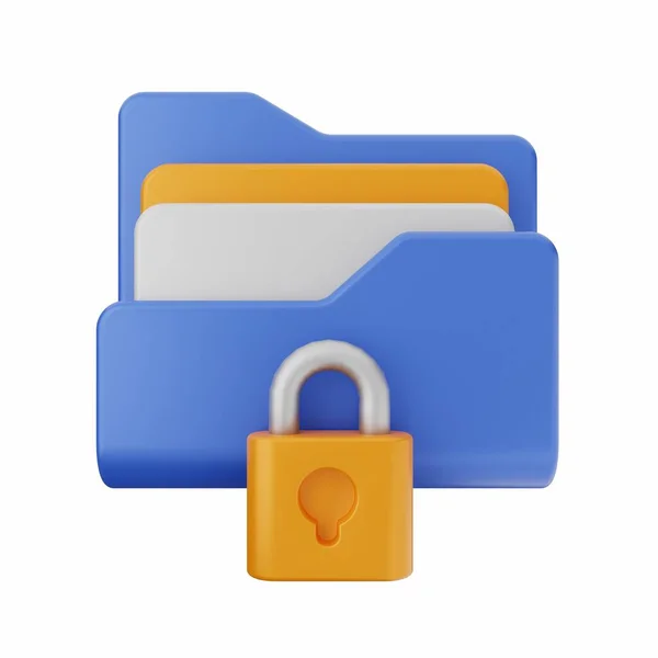 Folder Lock Padlock — Stock Photo, Image