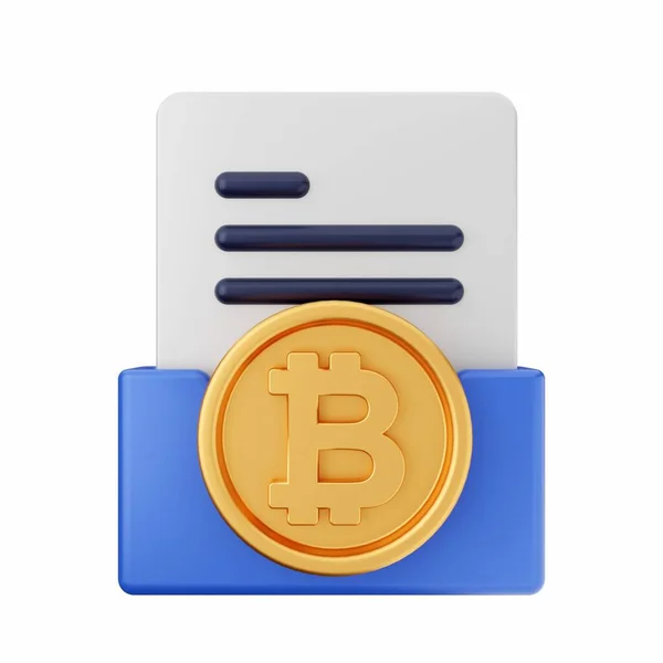 Bitcoin Bitcoin Ikon Rajzfilm Cryptocurrency Bitcoin Vektor Ikon Web Design — Stock Fotó