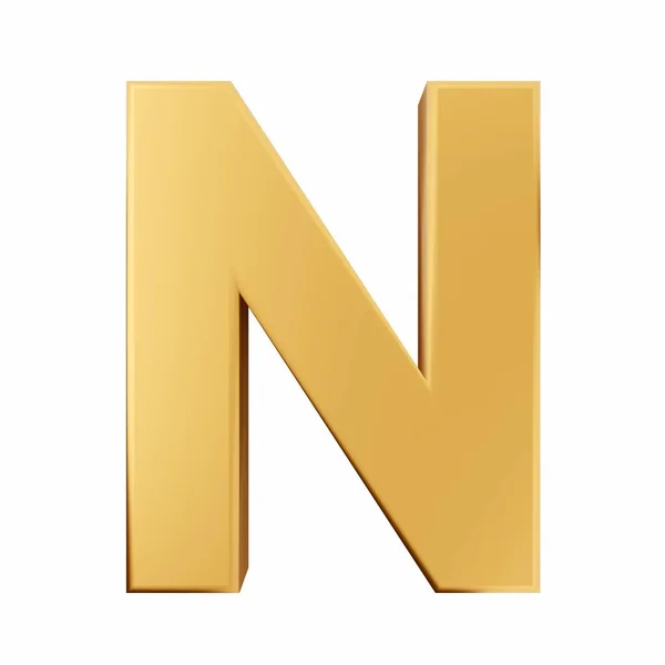 Gold Alphabet Letter Isolated White Background — Stock Photo, Image