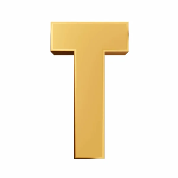 Letra Alfabeto Dourado — Fotografia de Stock
